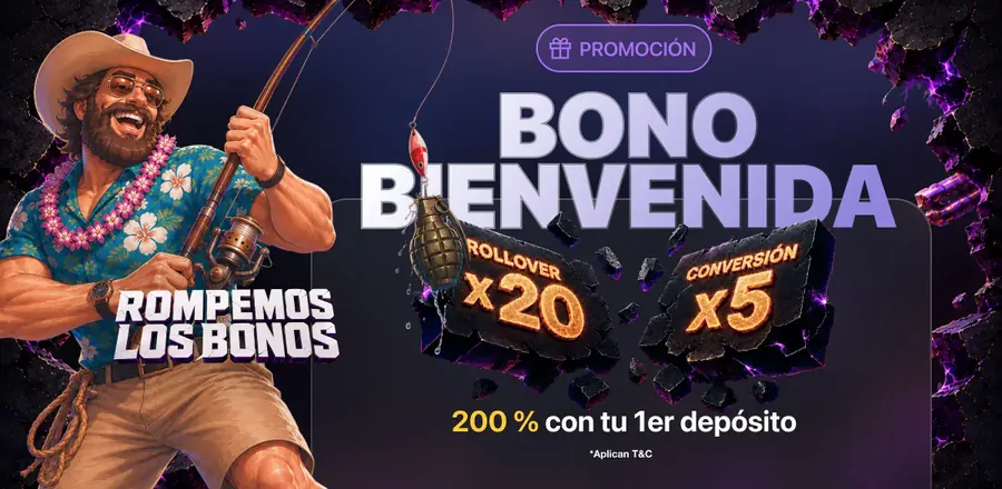 Banner del bono de bienvenida del 200% de Casino Gran Madrid